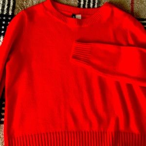 Cozy red sweater